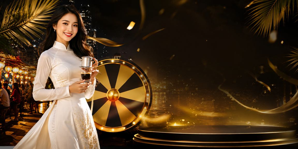Phụ nữ Hà Nội mặc áo dài tham gia chương trình rút thăm trúng thưởng mừng lễ hội